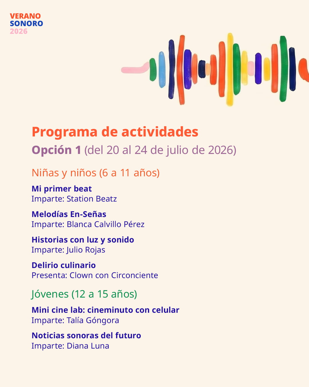 Verano Sonoro 2026