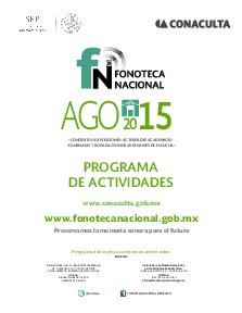 Cartelera Agosto 2015