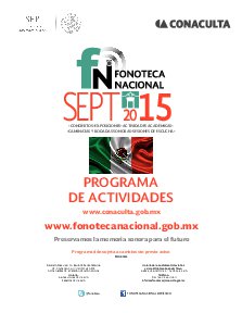 Cartelera Septiembre 2015
