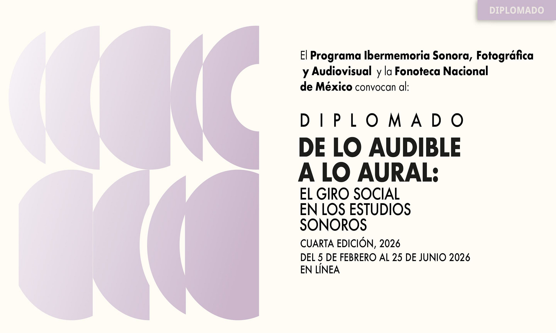 Diplomado De lo audible a lo aural 2026