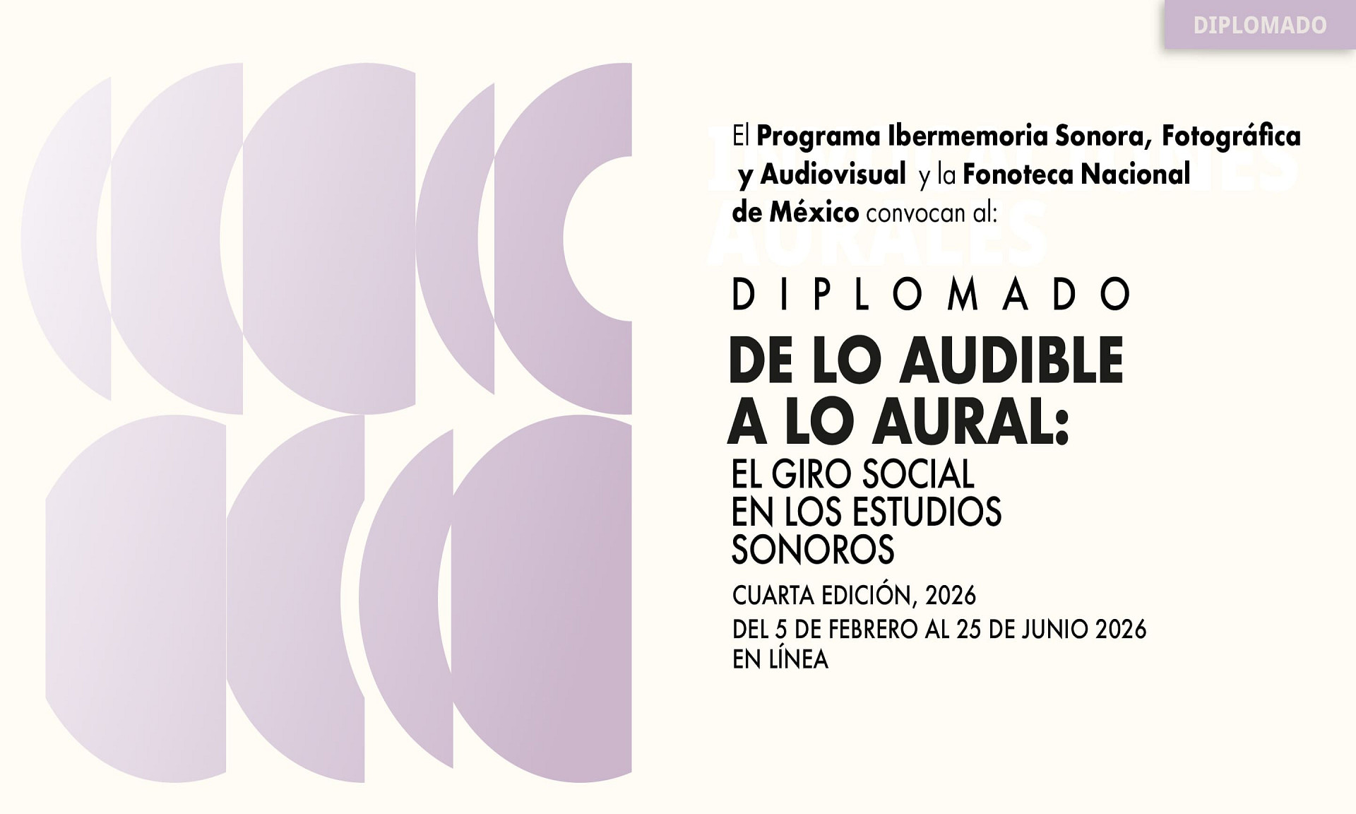 Diplomado De lo audible a lo aural 2026